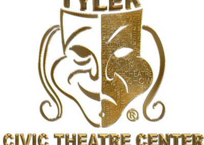 Graphic showing a logo update for Tyler Civc Theatre Center